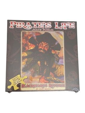 Pirates Life Jigsaw Puzzle Blackbeard's Revenge Don Maitz NEW 18"x24" 550 pce